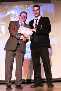 Javad Khan receives the Headteacher's Award