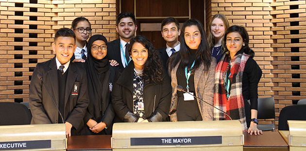  Heston teams with teachers in the council chamber