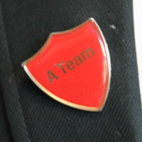  A Team lapel badge