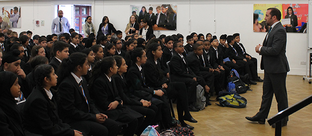  Mr Williams welcome new Year 7 students