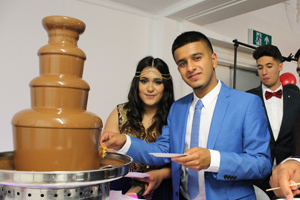  Chocolate fountain at the Prom
