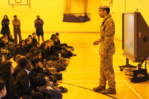 Army presentation to Year 8