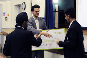  George Macpherson YPI presents the cheque