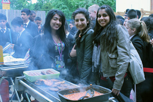  BBQ with 3 girls