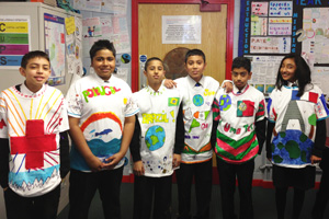  Year 7 in t-shirts