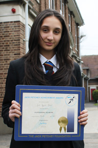  Bethany Mann - Jack Petchey Award Winner