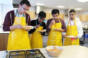  Students cooking