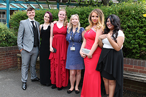  Students with Ms Wetherell at the Prom