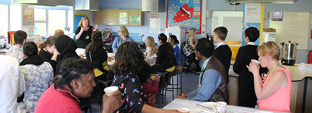  Miss Slater presenting at the Afternoon Tea