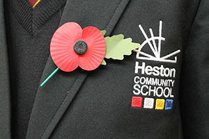  Poppy on the school blazer