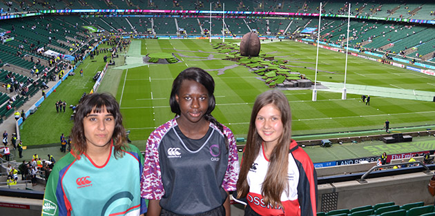  Students before the Opening Ceremony at Twickenham
