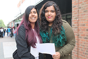 Congartulations Niquita & Elisha - brilliant A level results