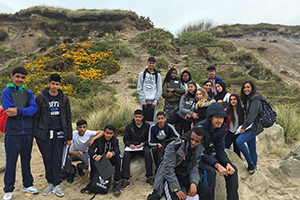  Year 10 Geographers on the Sand Dunes