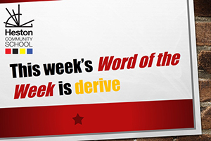  Word of the week - derive