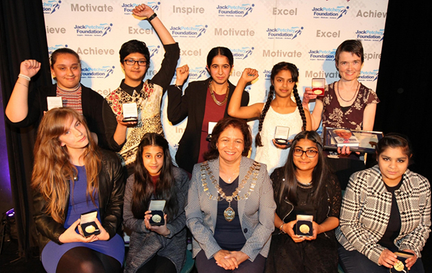  Jack Petchey Winners with the Mayor