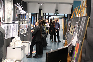 Visitors at the exhibition
