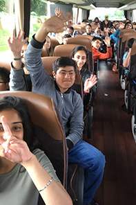 Students on the coach