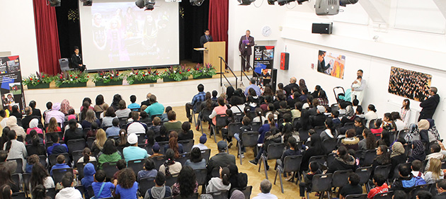  Open Evening presentations to a packed hall
