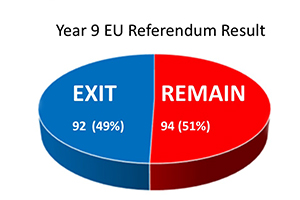  Pie chart of result