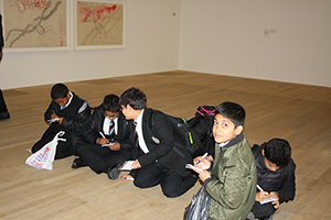  Nexus 7 students at the Tate Modern
