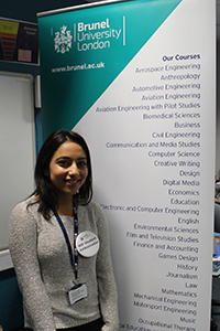 Samina an ex student visited as a student ambassador for Brunel university