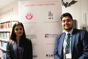  Meghna & Yash - 6th Form speakers at Open Evening