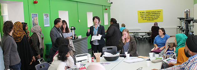  CAB representative speaking at Parents Coffee Morning