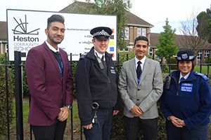  Fabian & Harpreet with Police Officers
