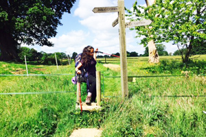 On the trek - Box Hill
