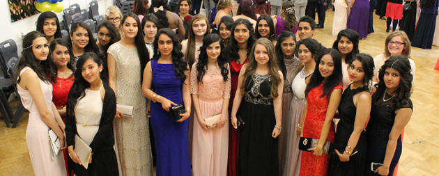  The girls looking glamorous at the Prom