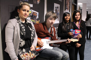  Music and sweets from Sixth Form students