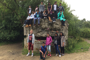  Students at a gun battery