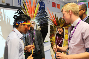  Students with bow and arrow