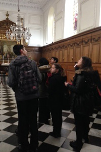  Students on Cambridge University visit