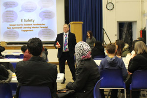  Phil Ward speaking to parents