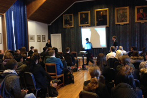  Students at Cambridge University lecture