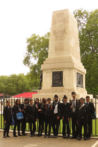  Students at War Memorial by Horse Guards Parade