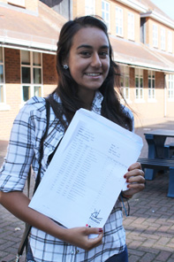  Avani with her excellent results
