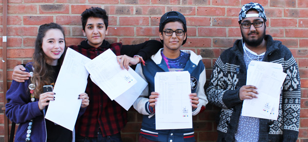  GCSE students celebrate