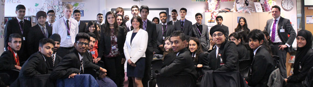  Seema Malhotra MP with students