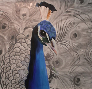  GCSE Art - Peacock