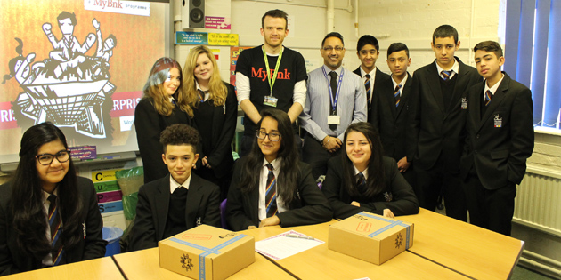  Prince's Trust students with Ben from My Bnk