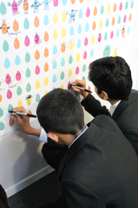  Students at the Friendlies Wall