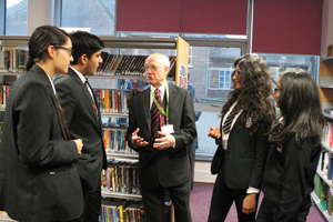  Peter Rawling with students
