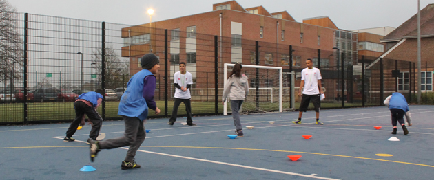  Sixth Formers coach Heston Primary students