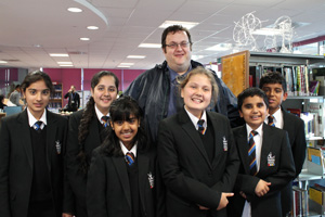  Heston Primary ex students with teacher