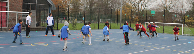 Sixth Form Students coach Tag Rugby