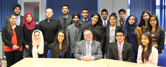  The full team with Headteacher & Sixth Form LC team