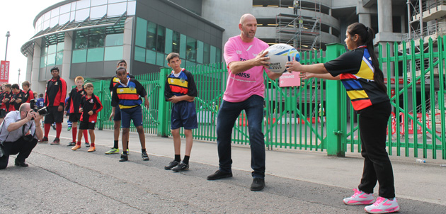  Rugby challenge with Lawrence Dallaglio