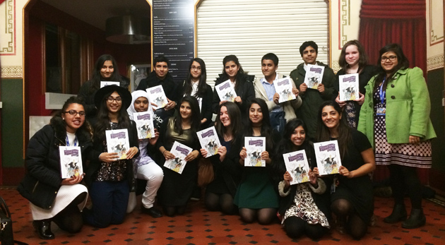  Students at the Royal Albert Hall with their Russell Brand books
